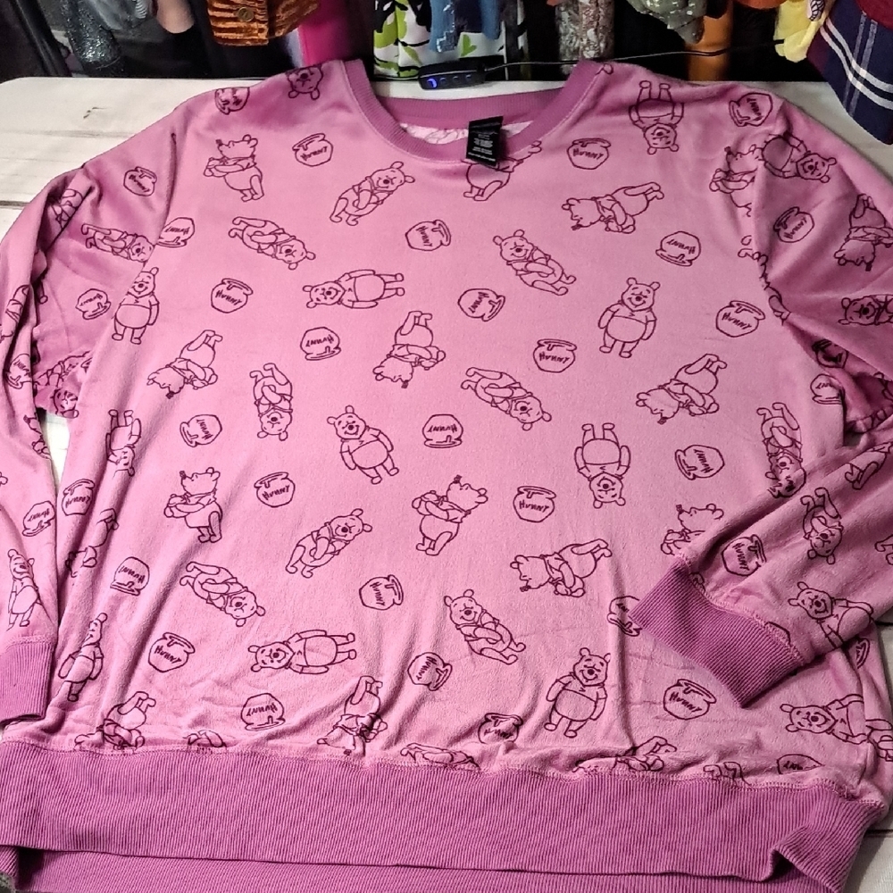 Disney Winnie The Pooh Pajama Sweater And Sweatpants Set XXL
